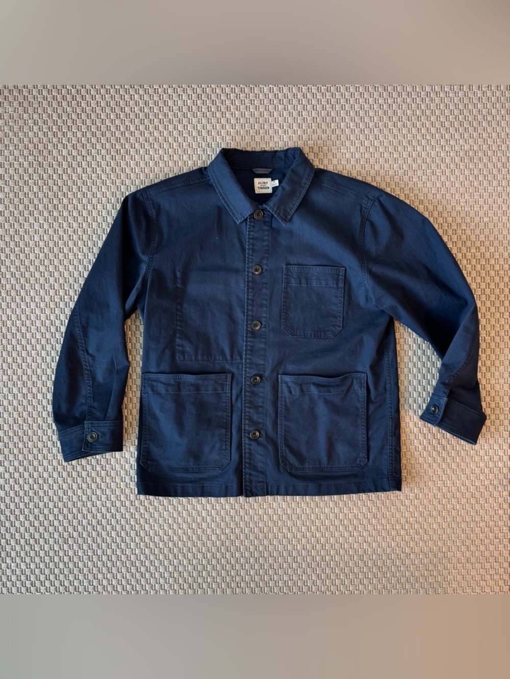 Men's Navy Classic Chore Coat - Flint and Tinder
